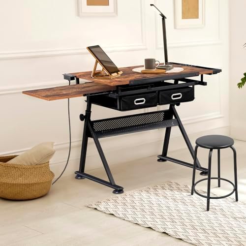 Adjustable Drafting Table with - đánh giá và giá Art & Craft Paper Ideas For Kids
