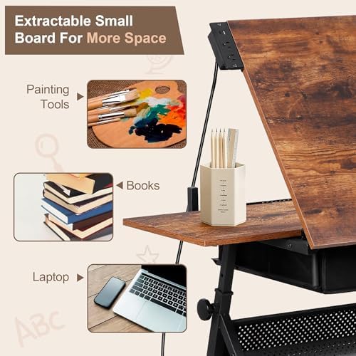 Adjustable Drafting Table with - đánh giá và giá Art & Craft Paper Ideas For Kids