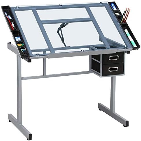 Drawing Desk Adjustable Glass  - đánh giá và giá Art & Craft Paper Ideas For Kids