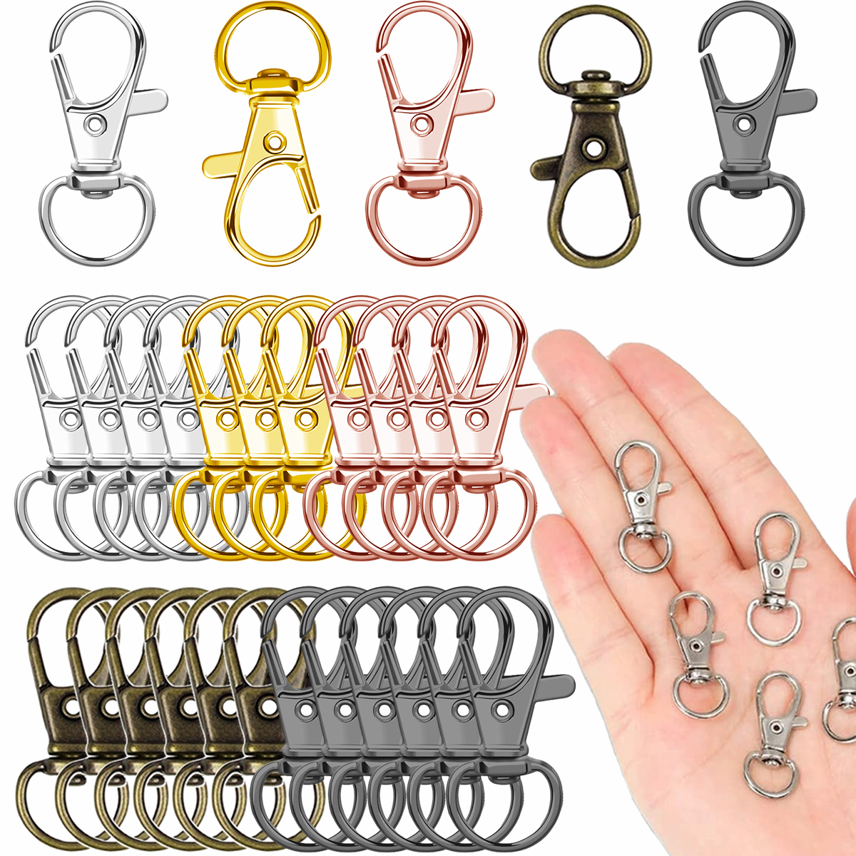 15/35pcs Keychain lobster claw - đánh giá và giá Art Craft Accessories