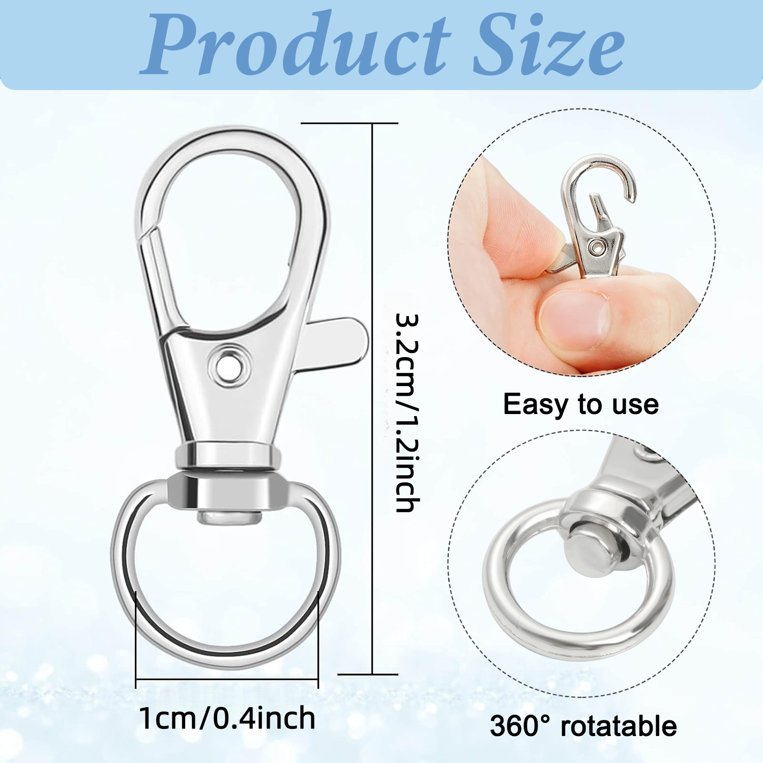 15/35pcs Keychain lobster claw - đánh giá và giá Art Craft Accessories