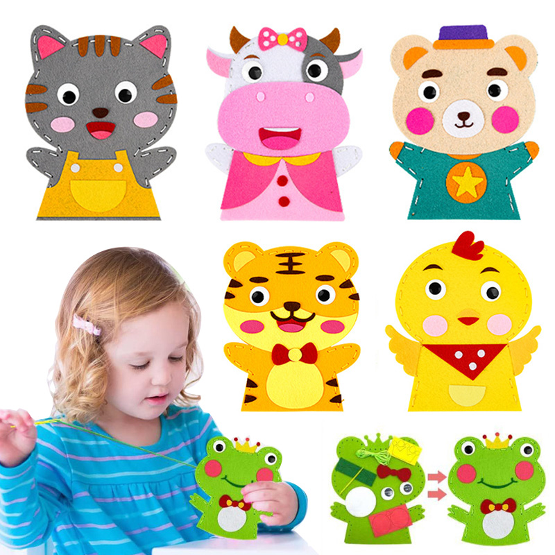 Cute Cartoon Animal Hand Puppe - đánh giá và giá Art Craft For 3 Year Old