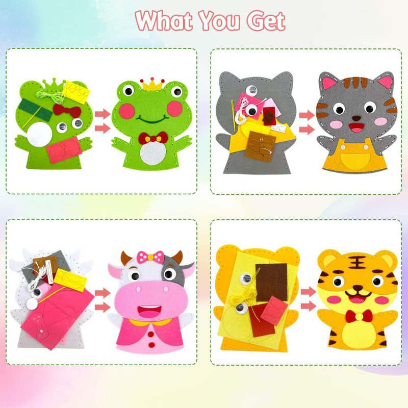 Cute Cartoon Animal Hand Puppe - đánh giá và giá Art Craft For 3 Year Old