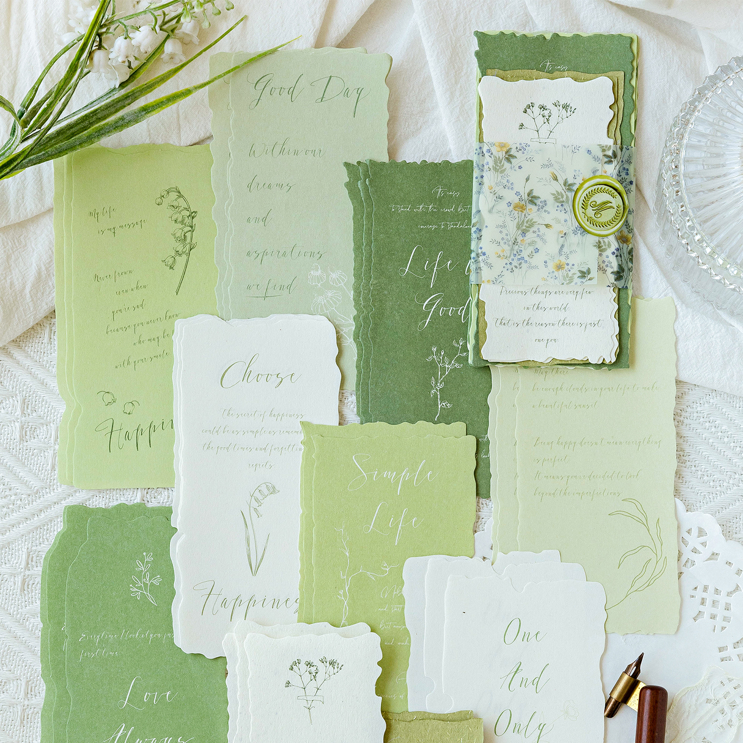 30pcs Retro Material Message D - đánh giá và giá Art Craft Background