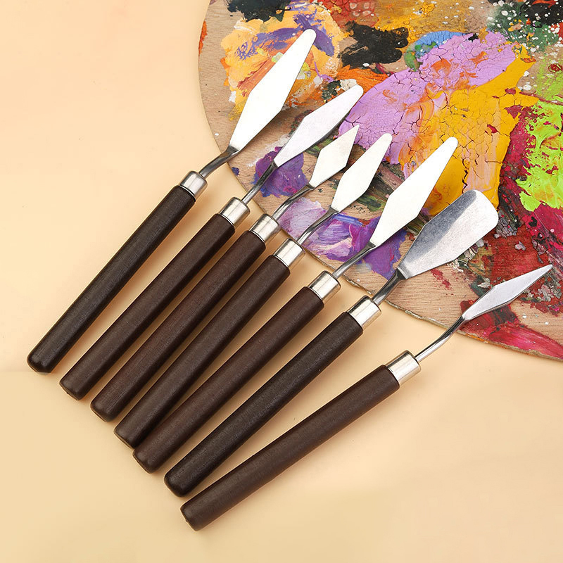 7pcs Wood Stainless Steel Pain - đánh giá và giá Gouache Paint Set