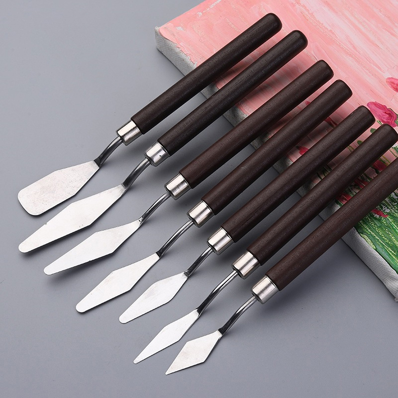 7pcs Wood Stainless Steel Pain - đánh giá và giá Gouache Paint Set