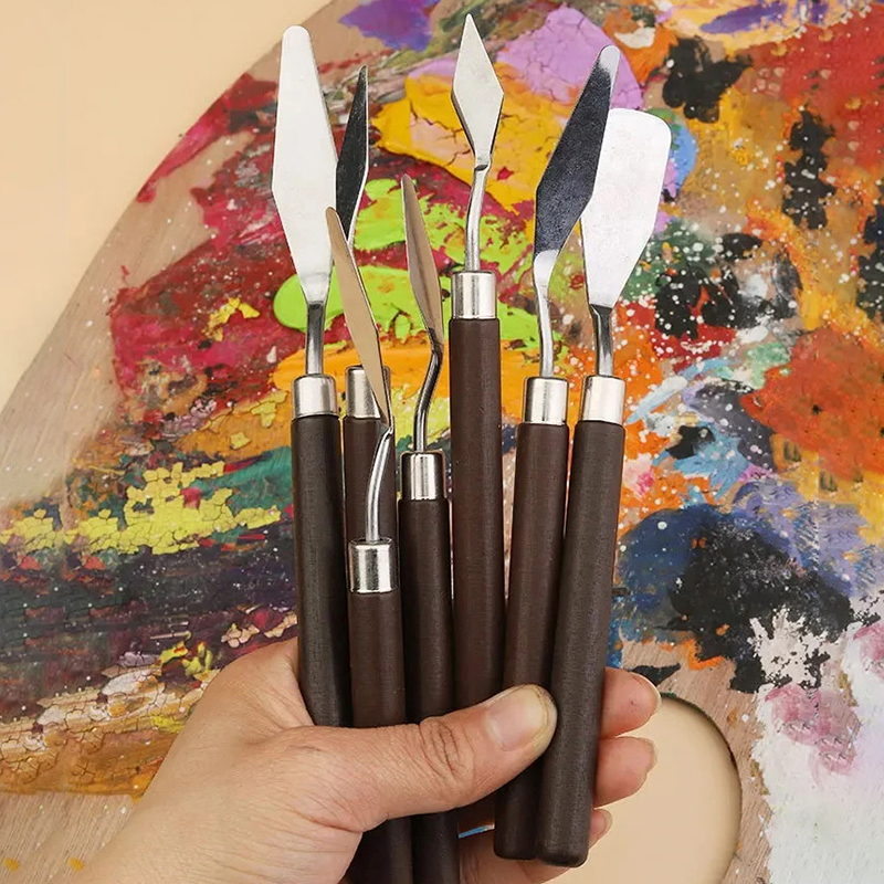 7pcs Wood Stainless Steel Pain - đánh giá và giá Gouache Paint Set