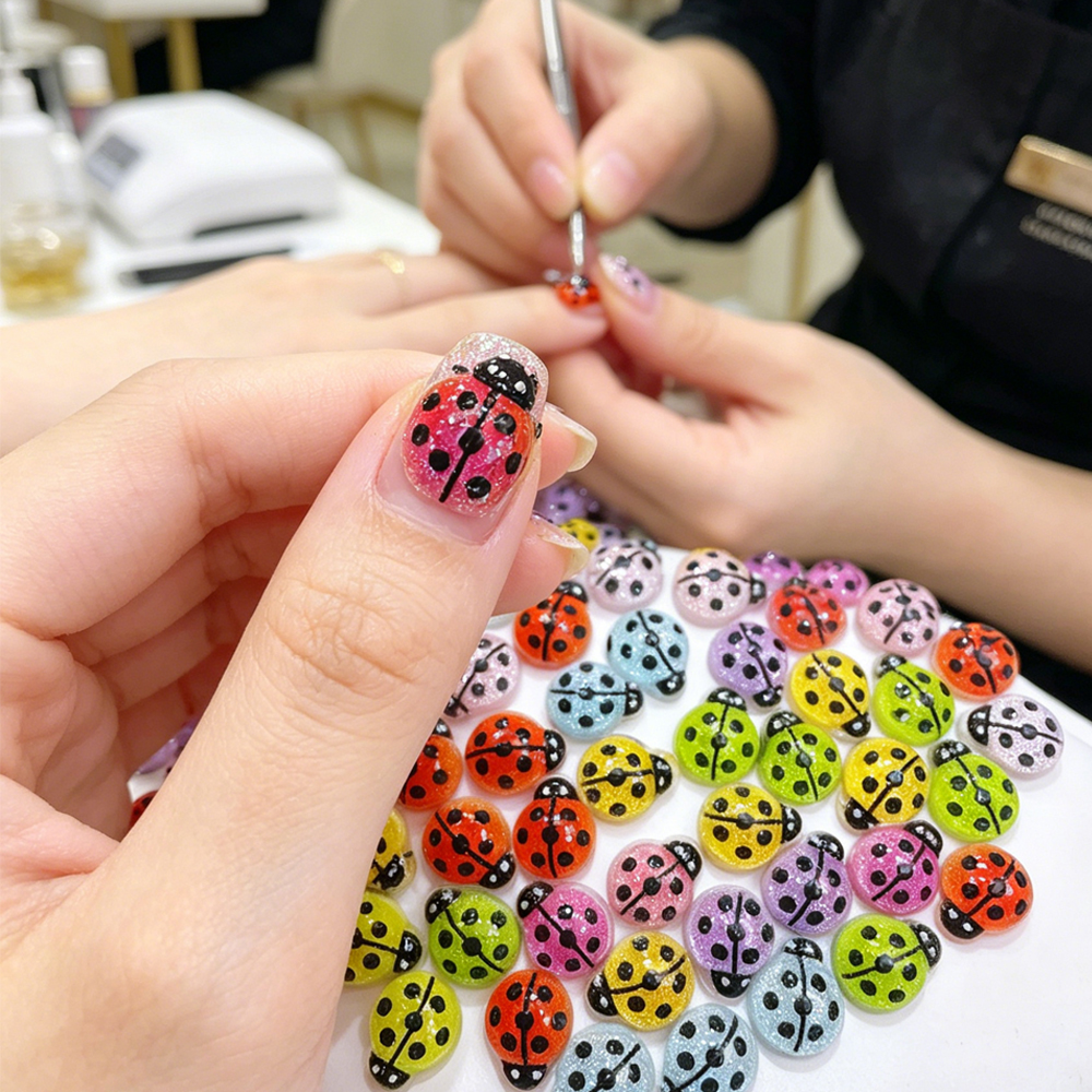 50Pcs Lovely Mixed Ladybug Nai - đánh giá và giá Art Craft Ladybug