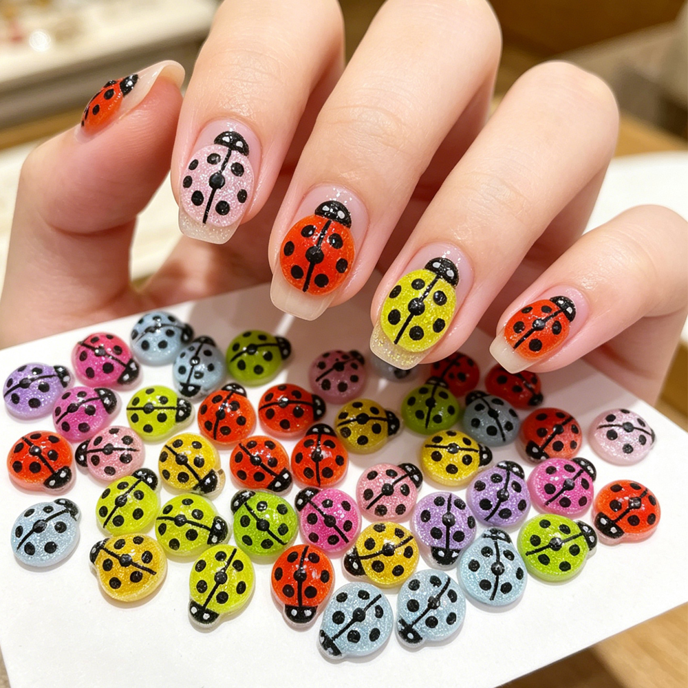 50Pcs Lovely Mixed Ladybug Nai - đánh giá và giá Art Craft Ladybug
