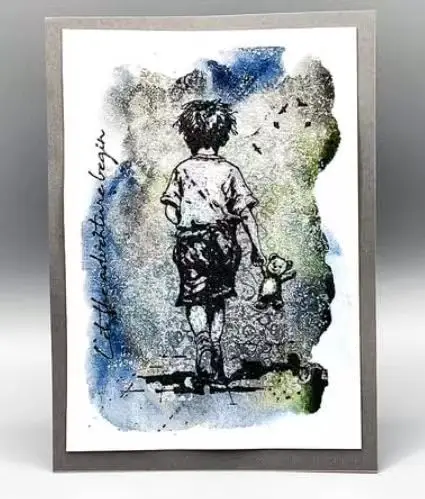 2025 New Girl Holding Clear Si - đánh giá và giá Rubber Stamp Blank