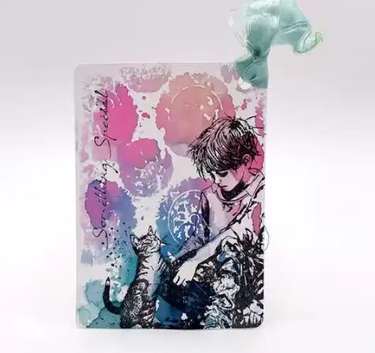 2025 New Girl Holding Clear Si - đánh giá và giá Rubber Stamp Blank