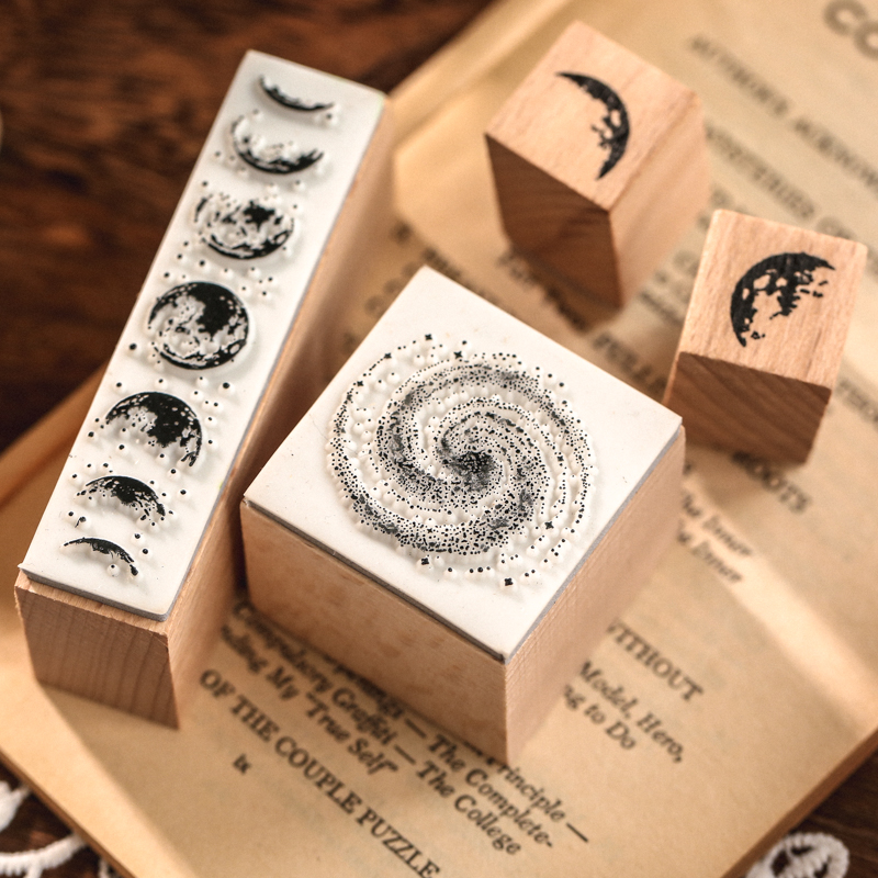 7pcs/set Vintage Plants Phases - đánh giá và giá Rubber Stamp Blank