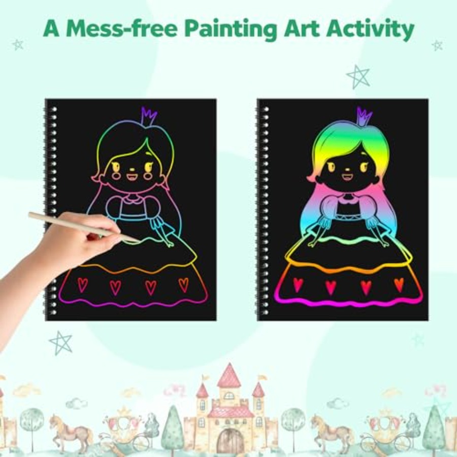 Scratch Paper Art Craft: 2 Pac - đánh giá và giá Art Craft Notebook