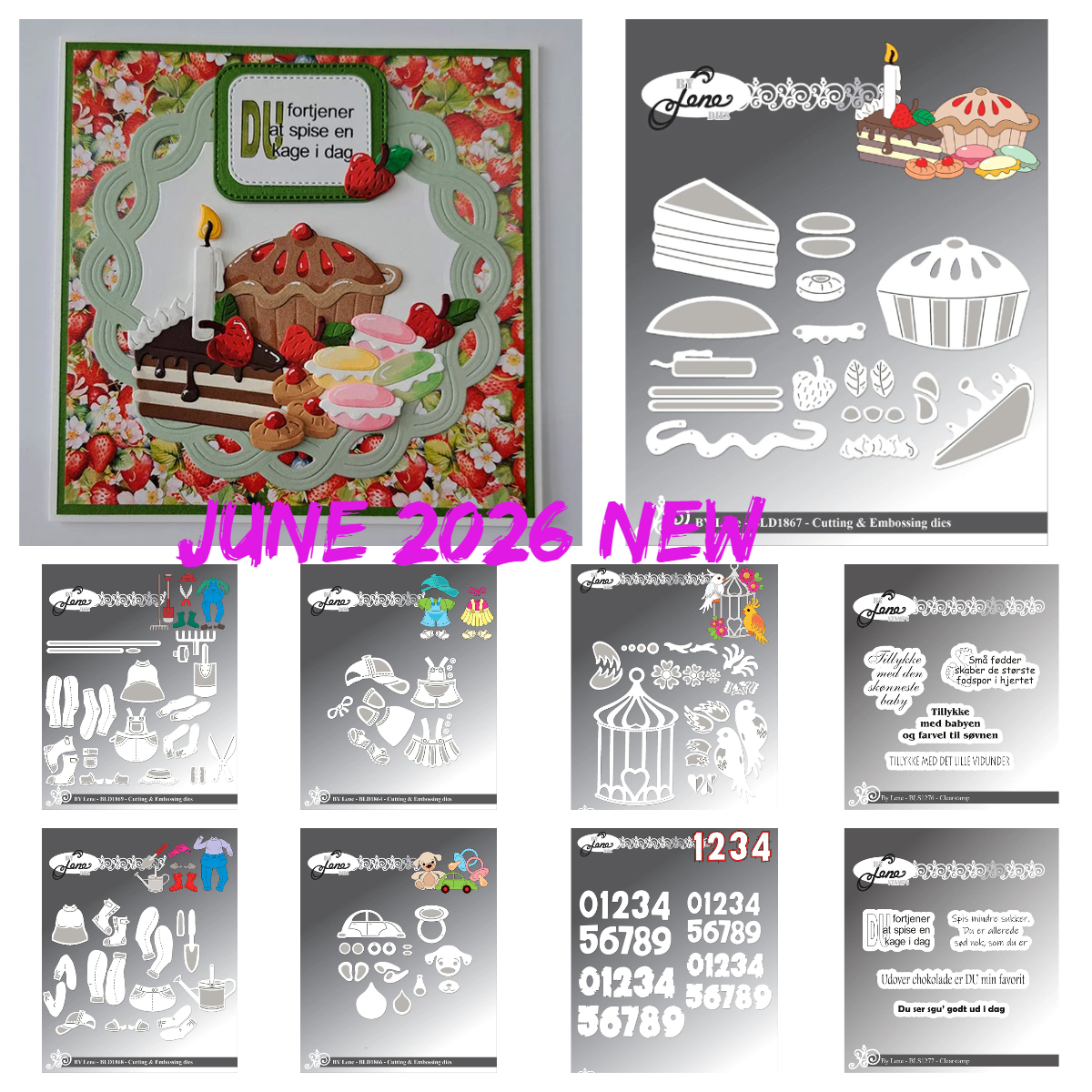 By Lene Danske Tekster Silicon - đánh giá và giá Rubber Stamp Blank