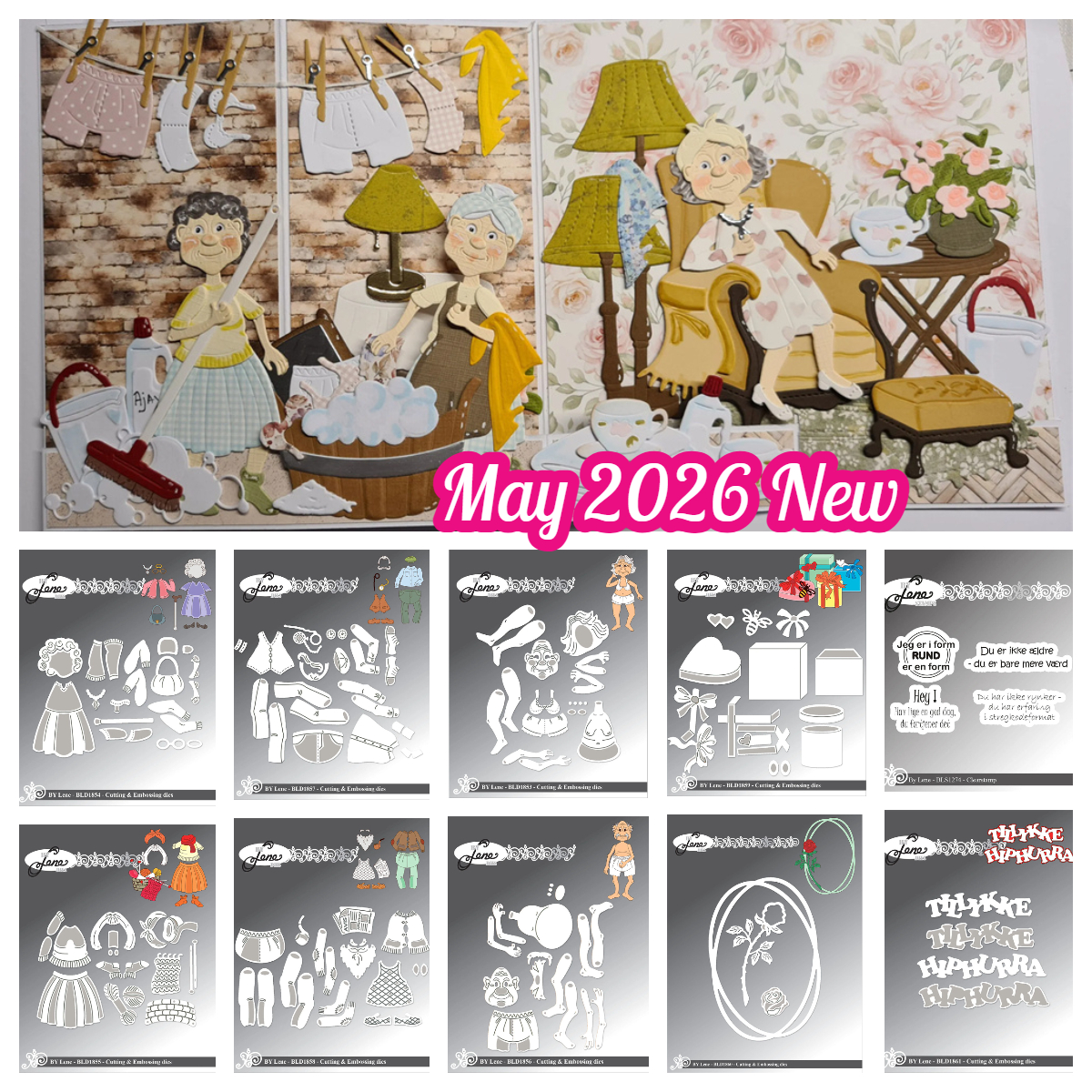 By Lene Danske Tekster Silicon - đánh giá và giá Rubber Stamp Blank