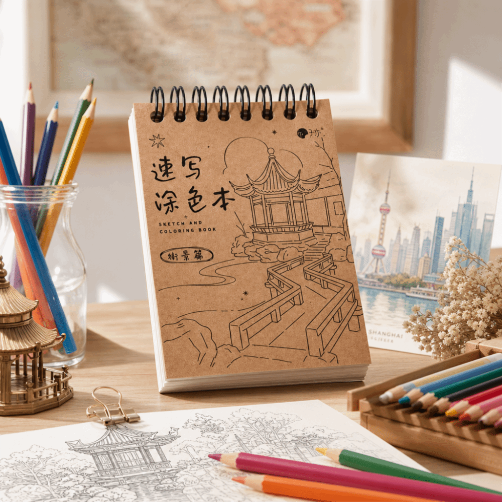 Tracing Line Vintage Coloring  - đánh giá và giá Art Craft Notebook