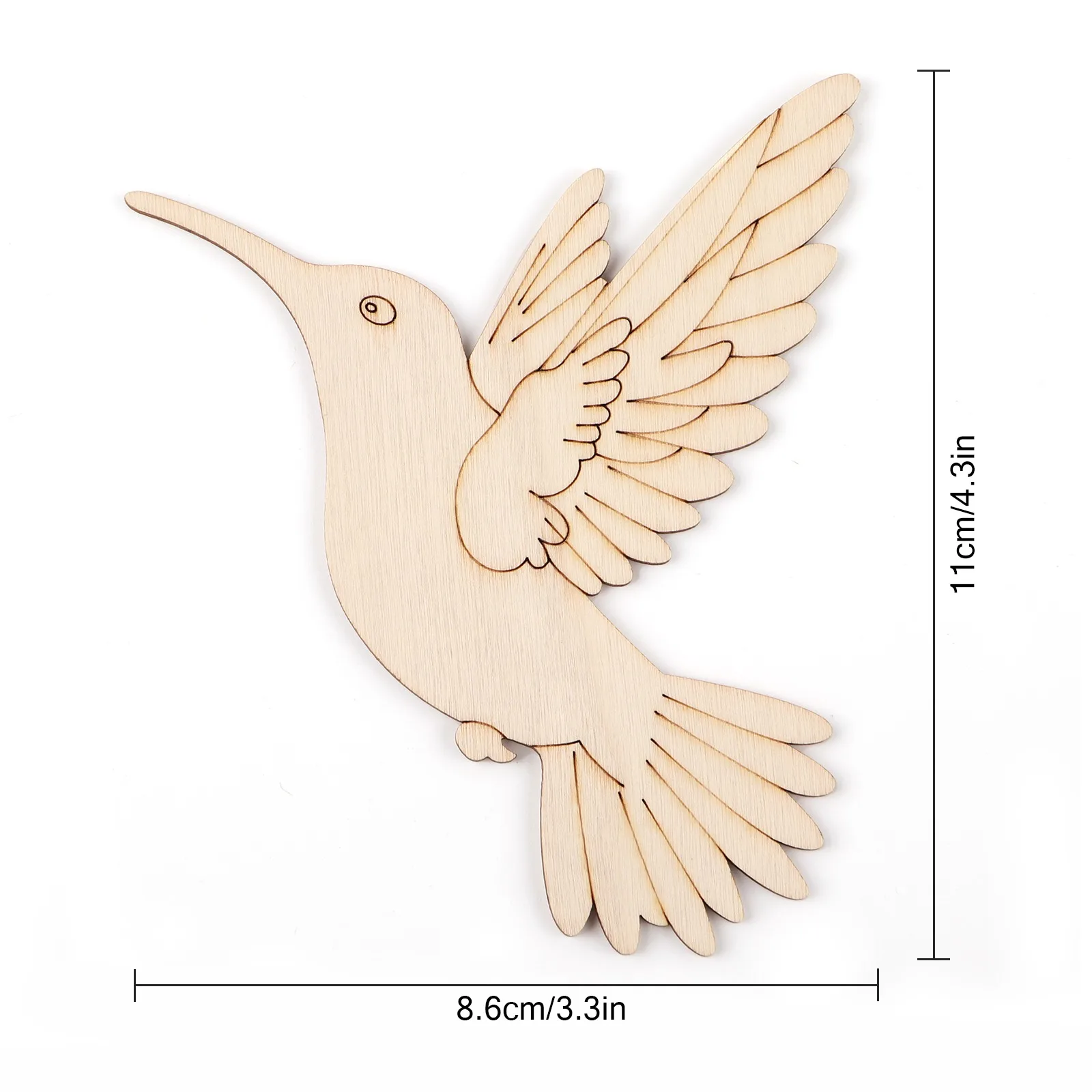 10pcs Unfinished Wood Animal B - đánh giá và giá Art Craft Decoration