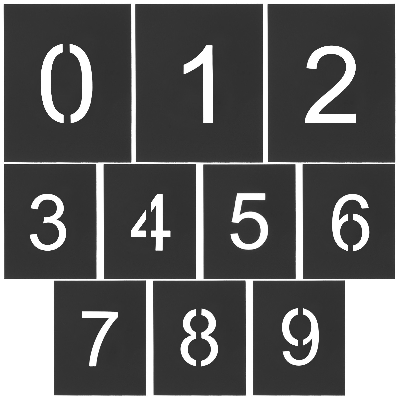 10Pcs Number Painting Stencils - đánh giá và giá Art And Craft Numbers