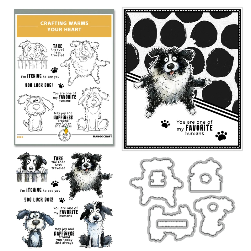 Paws And Funny Pet Dogs Cuttin - đánh giá và giá Rubber Stamp Blank