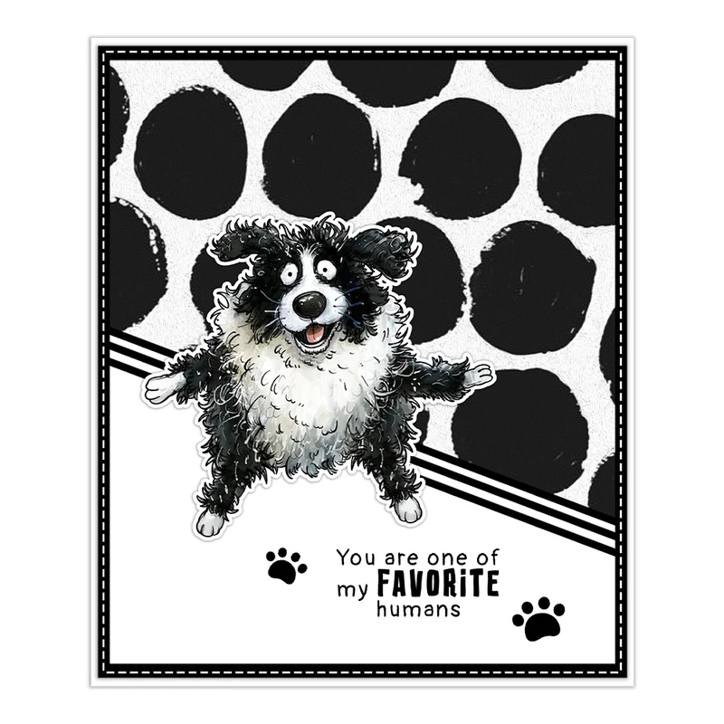 Paws And Funny Pet Dogs Cuttin - đánh giá và giá Rubber Stamp Blank