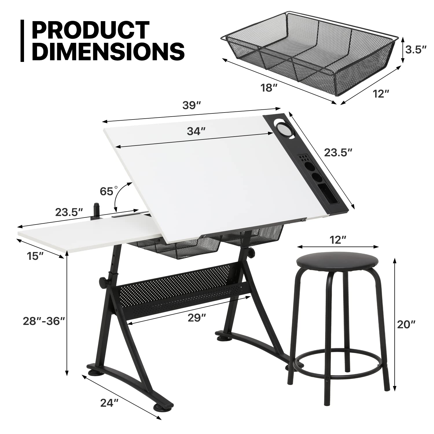 Art Deco Drafting Table, Heigh - đánh giá và giá Art & Craft Paper Ideas For Kids