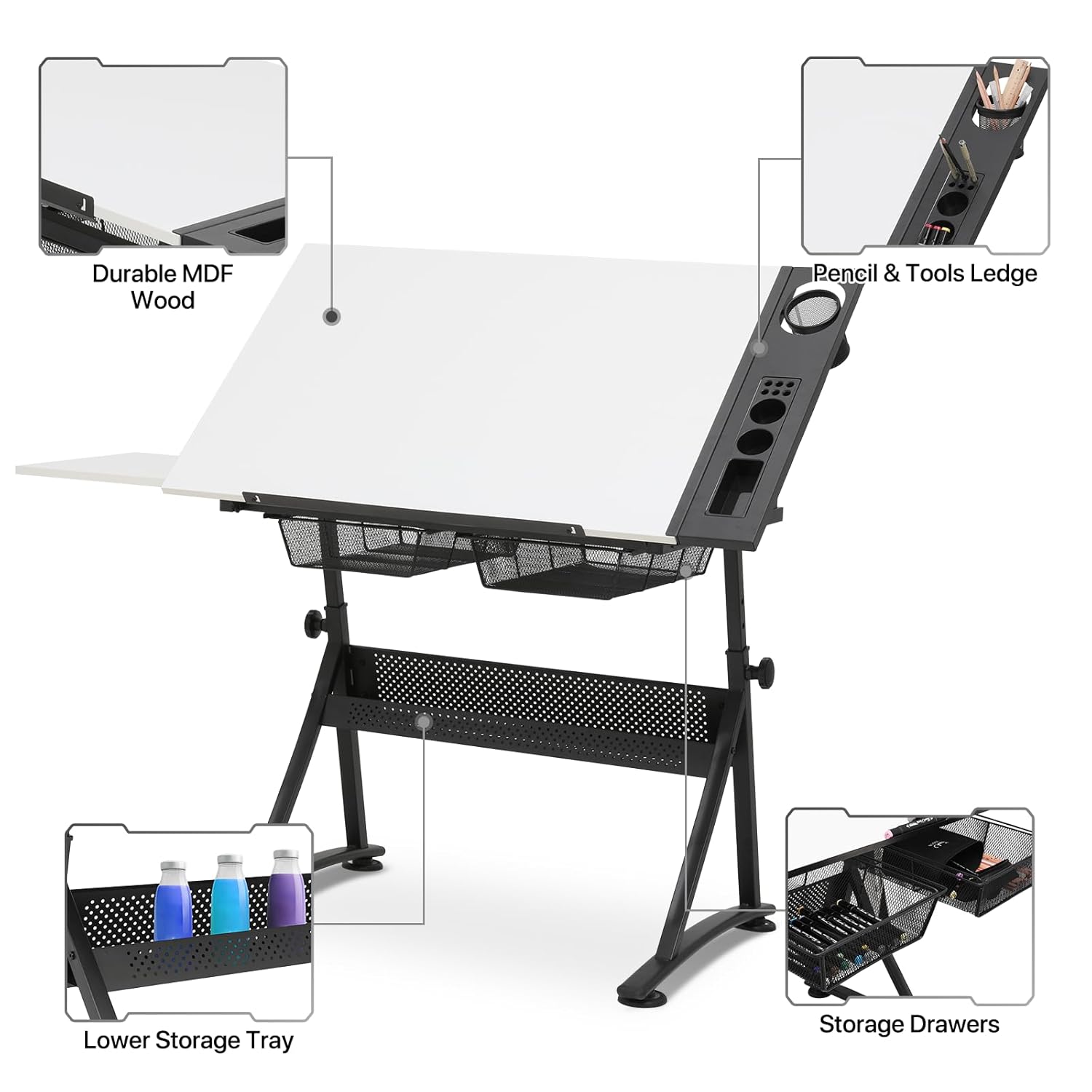 Art Deco Drafting Table, Heigh - đánh giá và giá Art & Craft Paper Ideas For Kids