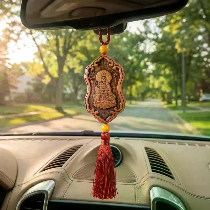 Wooden Carved Guanyin Ornament - đánh giá và giá Art Craft Mirror