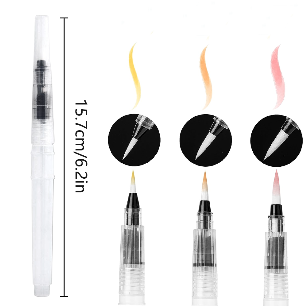 3/36PCS Water Brush Pen, Refil - đánh giá và giá Gouache Paint Set