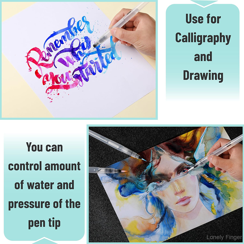 3/36PCS Water Brush Pen, Refil - đánh giá và giá Gouache Paint Set