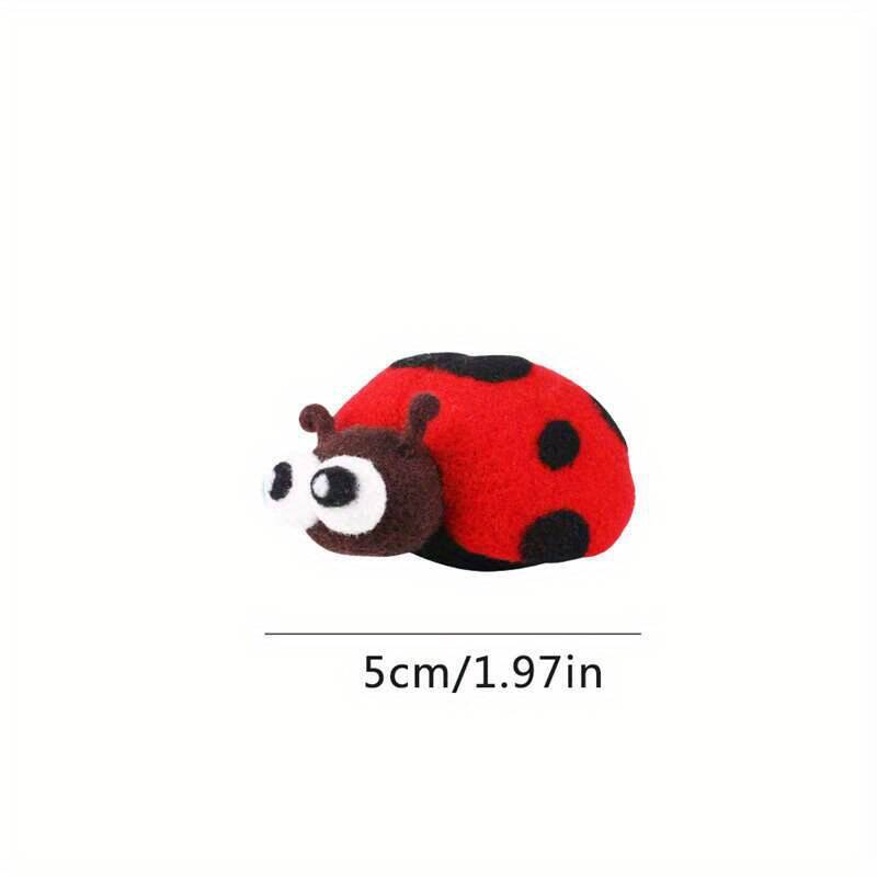 Wool Felt Doll Ladybug Animals - đánh giá và giá Art Craft Ladybug