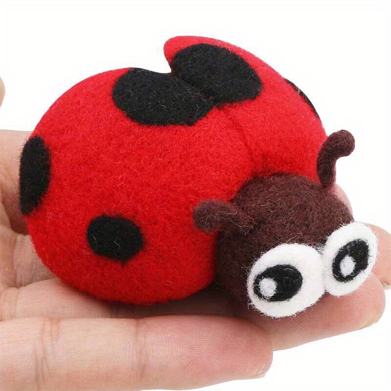 Wool Felt Doll Ladybug Animals - đánh giá và giá Art Craft Ladybug