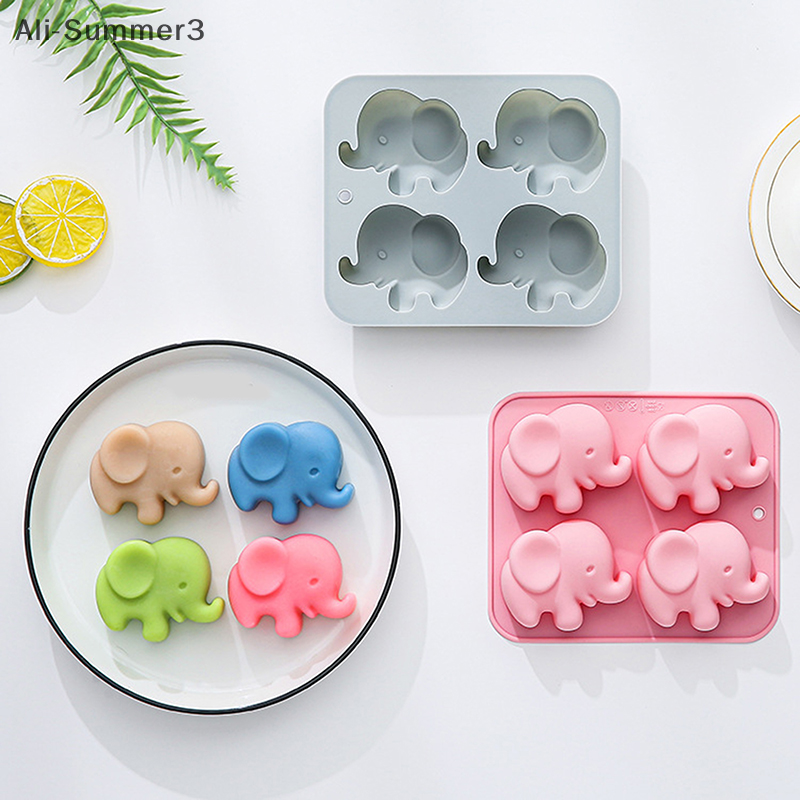 4-hole Baby Elephant Silicone  - đánh giá và giá Art Craft Model