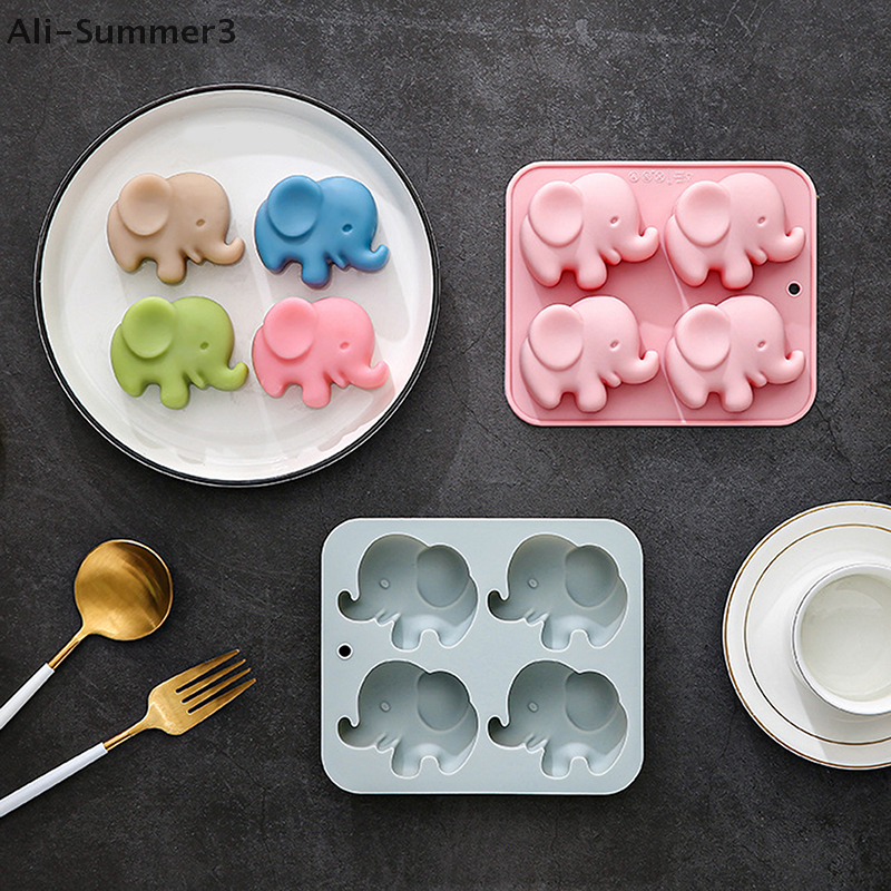 4-hole Baby Elephant Silicone  - đánh giá và giá Art Craft Model