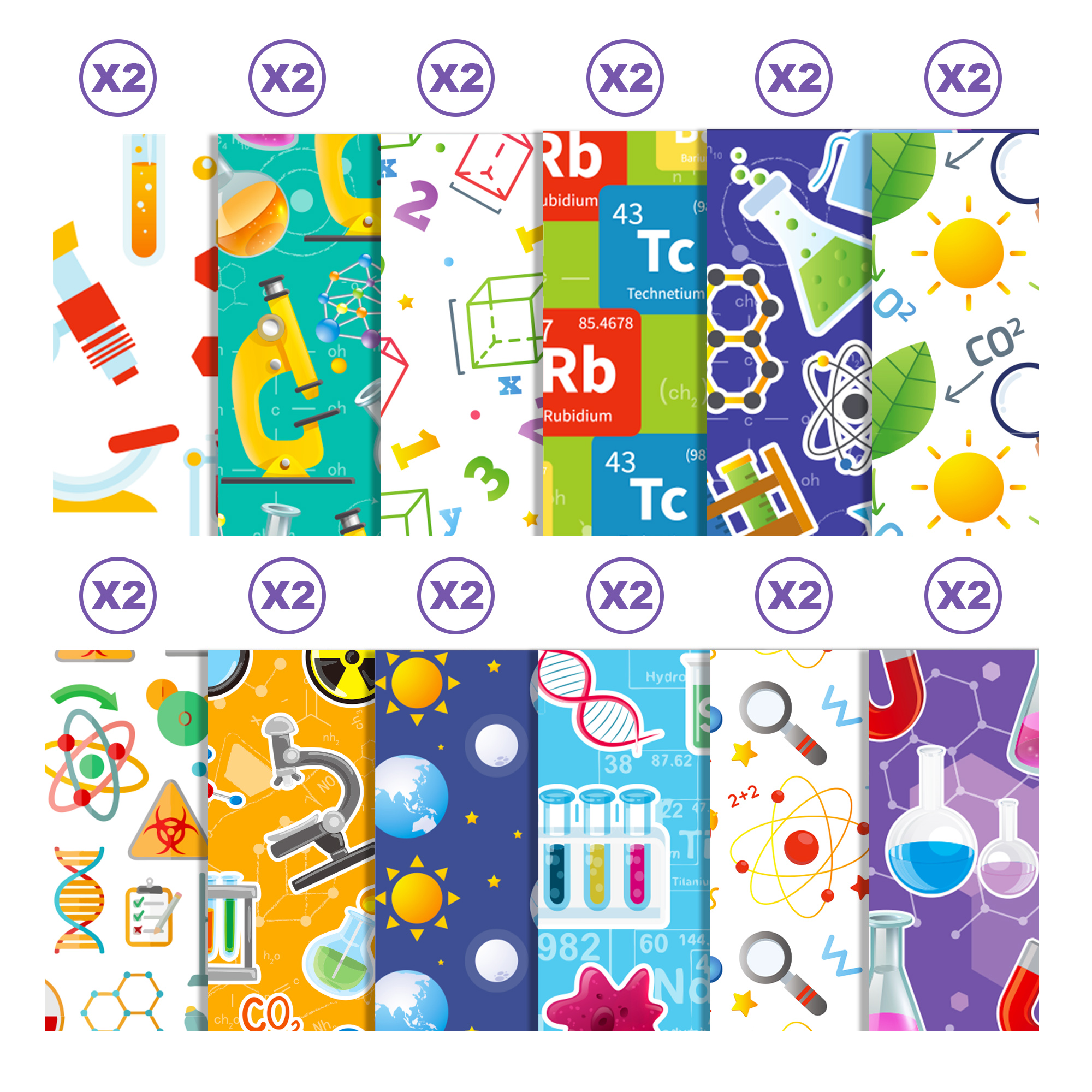 24pcs Science Scientist Scrapb - đánh giá và giá Art Craft Background