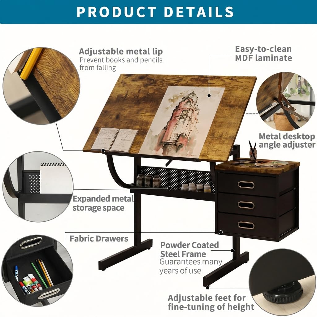 Adjustable Art Desk with Stora - đánh giá và giá Art & Craft Paper Ideas For Kids