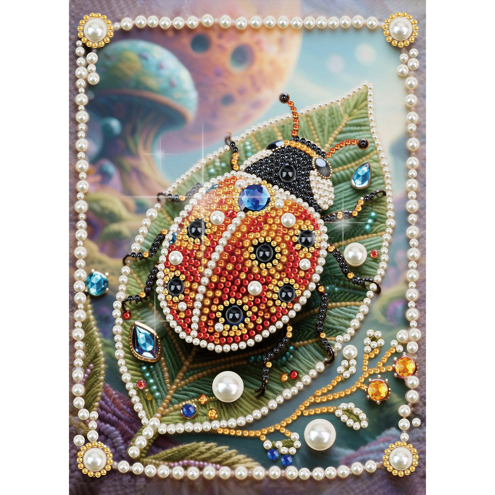 DIY Pearl Diamond Art Painting - đánh giá và giá Art Craft Ladybug