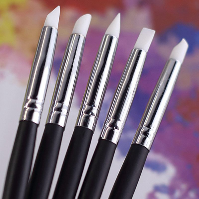 5pcs Silicone Rubber Tip Paint - đánh giá và giá Gouache Paint Set