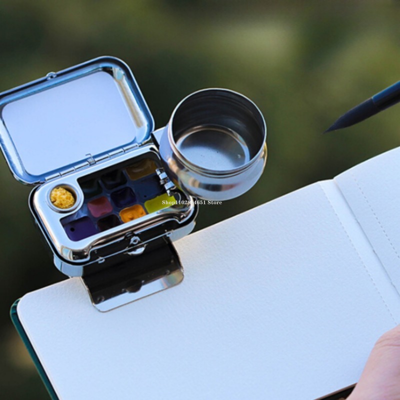 10/16 Grid Mini Solid Watercol - đánh giá và giá Gouache Paint Set