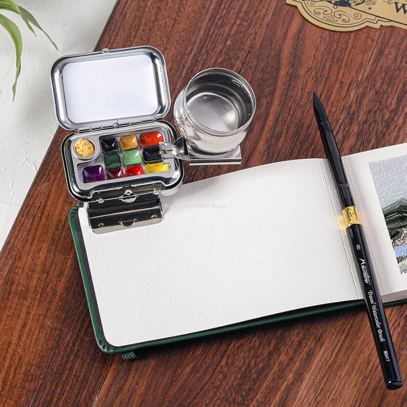 10/16 Grid Mini Solid Watercol - đánh giá và giá Gouache Paint Set