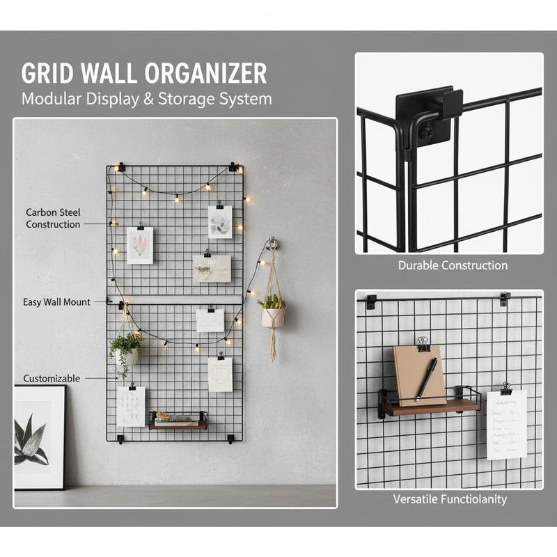 3 Packs Grid Wall Panels, 2 x  - đánh giá và giá Art Craft Decoration