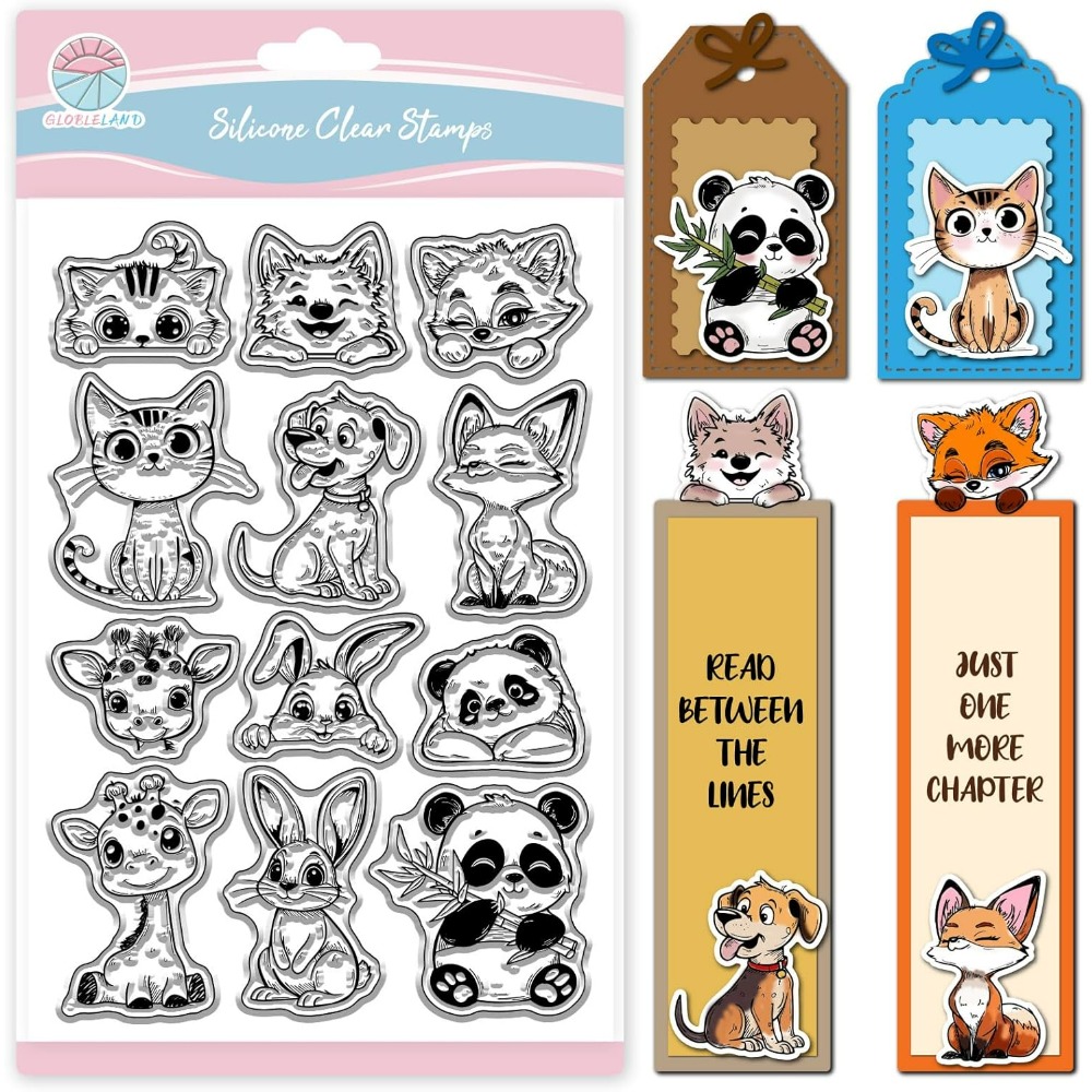 Cat Dog Rabbit Clear Stamps fo - đánh giá và giá Rubber Stamp Blank