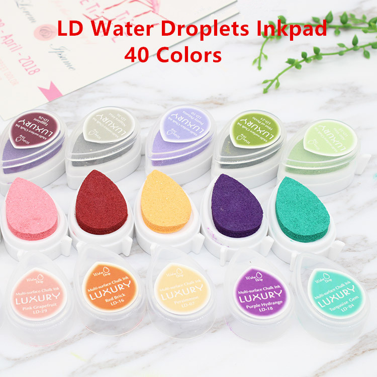 DIY Creative Water Drop Inkpad - đánh giá và giá Rubber Stamp Blank