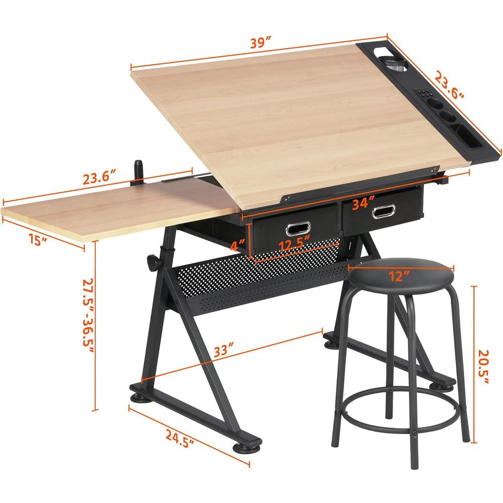 Height Adjustable Drating Tabl - đánh giá và giá Art & Craft Paper Ideas For Kids