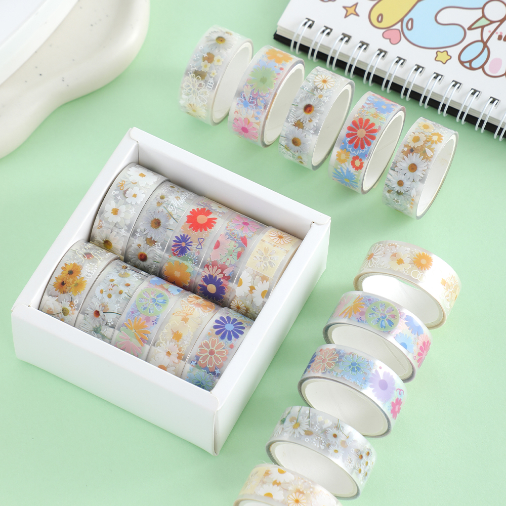 10 Rolls Daisy PET Masking Tap - đánh giá và giá Art Craft Decoration