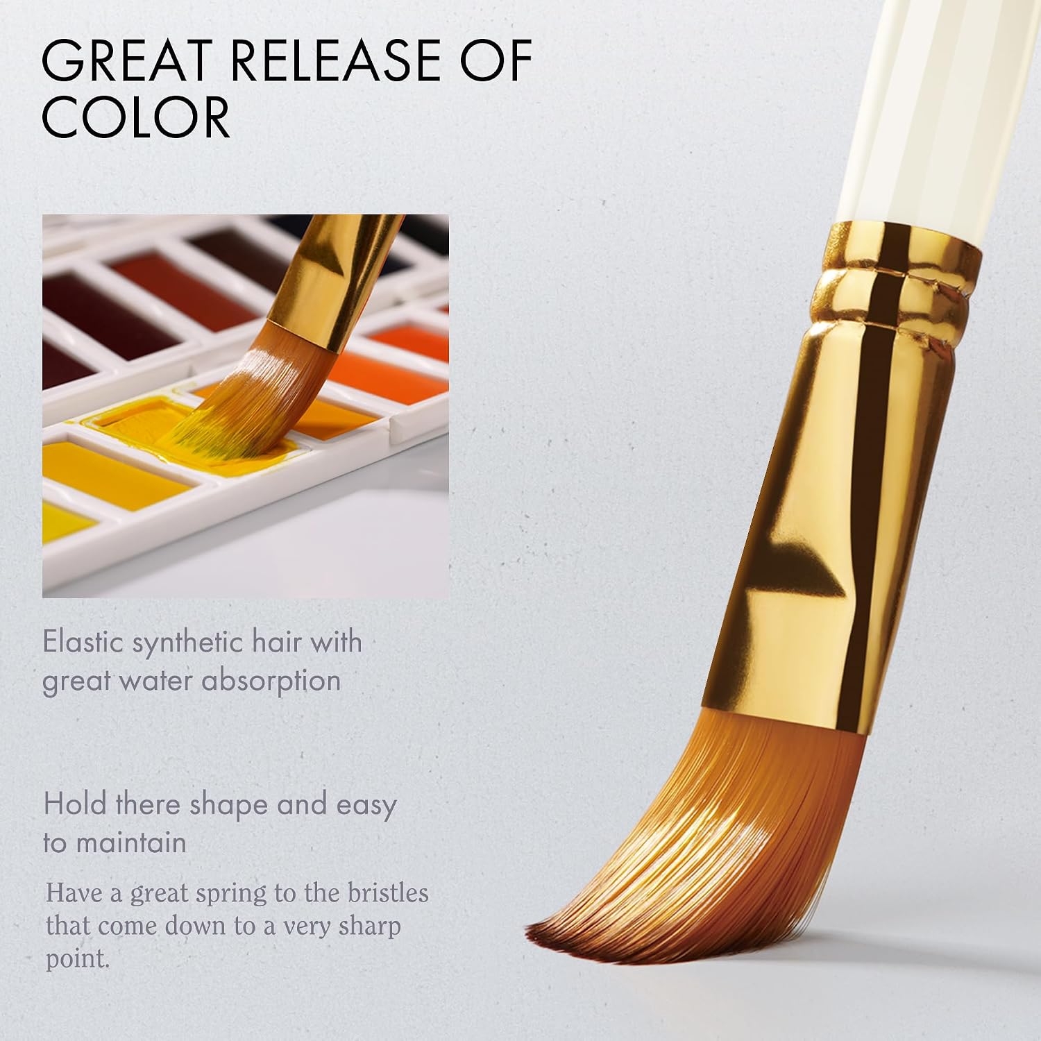 15 Professional Paint Brushes  - đánh giá và giá Gouache Paint Set