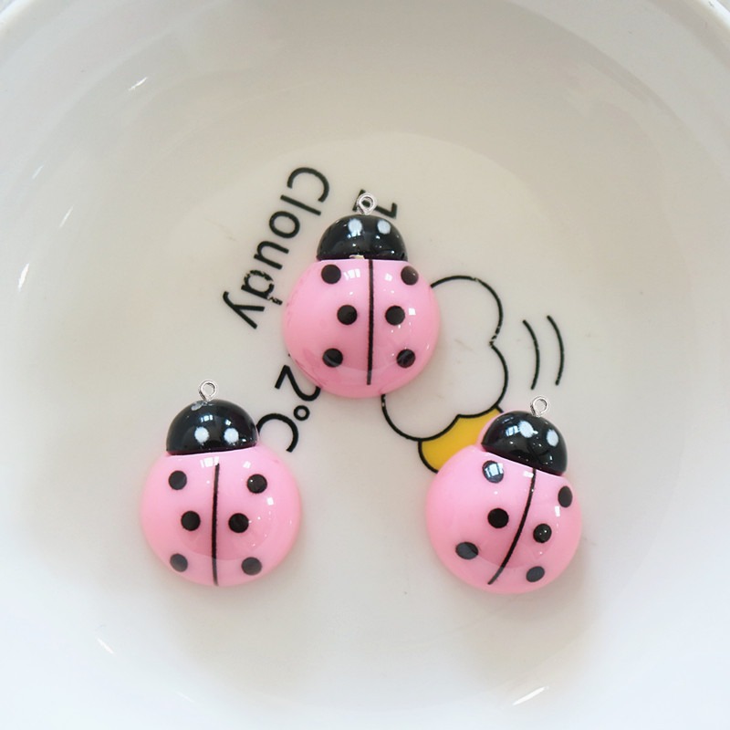 10Pcs Shiny Ladybug Flat Back  - đánh giá và giá Art Craft Ladybug
