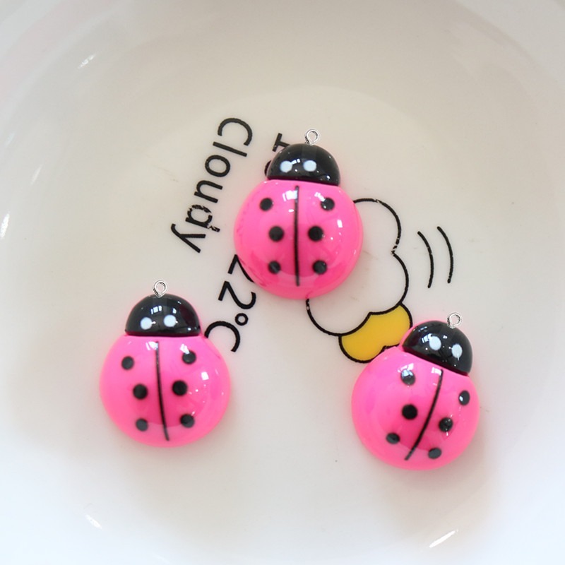 10Pcs Shiny Ladybug Flat Back  - đánh giá và giá Art Craft Ladybug