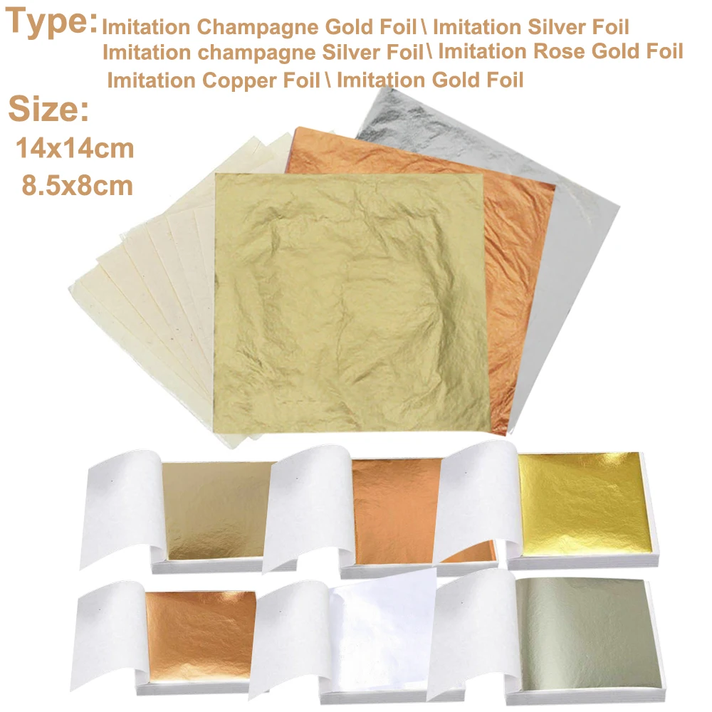 100Pc Colored Golds Leaf Sheet - đánh giá và giá Art Craft Furniture