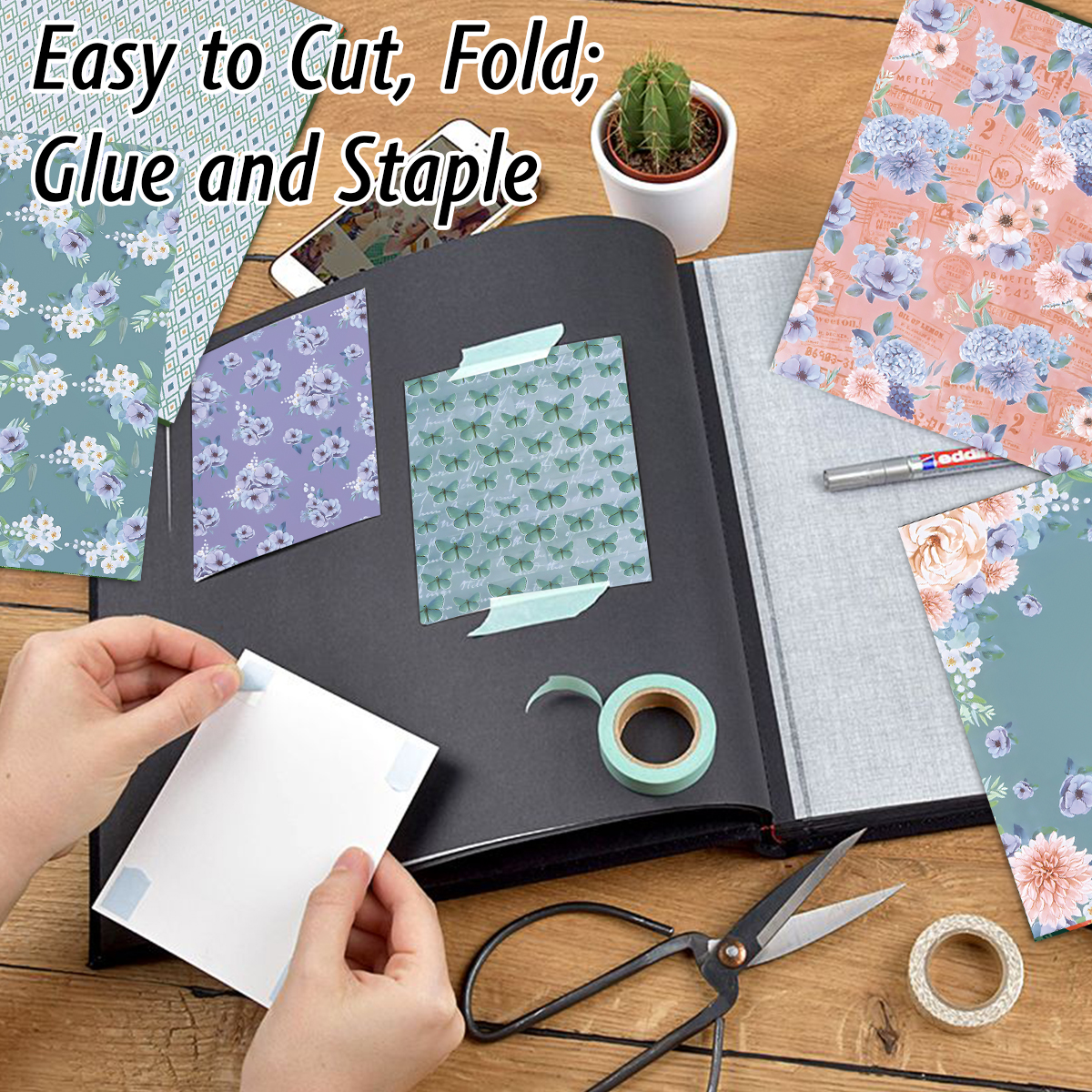 24 Sheets Colored Floral Patte - đánh giá và giá Art Craft Background