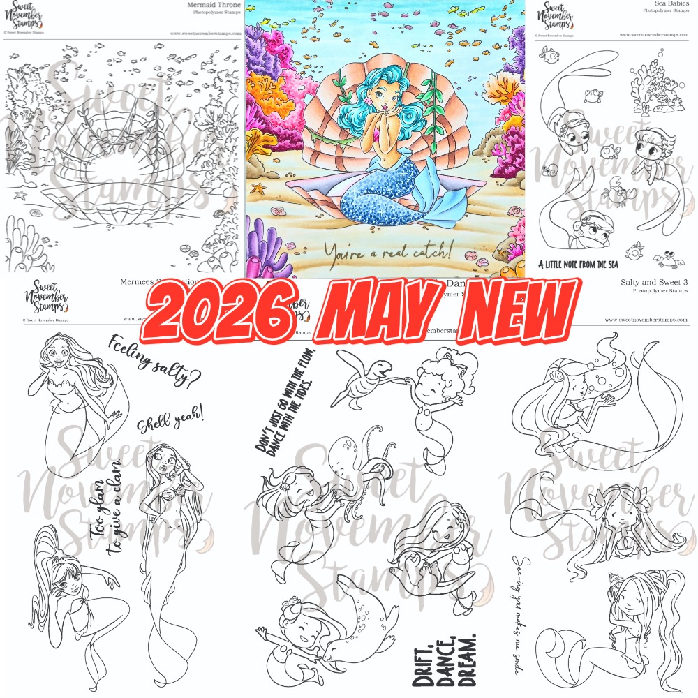 Cartoon Mermaid 2026 Medal Fra - đánh giá và giá Rubber Stamp Blank